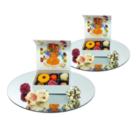 uxe chocoladebox met bloemen bonbons en truffels