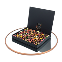 Luxe groot chocolade cadeau 108 stuks met handgemaakte bonbons en truffels van Chocoseum