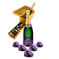 Pommery brut en chocolade pakket