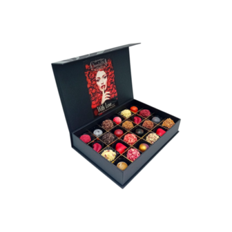 ❤️Chocolade Liefdesbox met 24 handgemaakte Truffels &amp; Bonbons