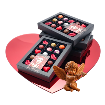 Chocolade cadeau dat door de brievenbus past, stijlvol verpakt