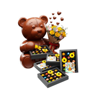 chocoladebloemen door de brievenbus