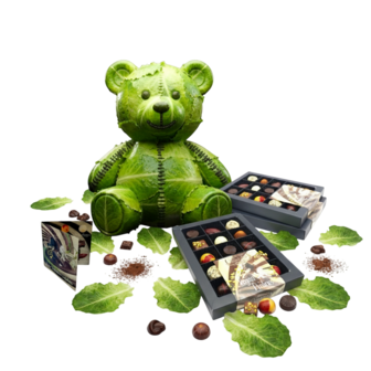 Luxe vegan chocoladecadeau per post van Chocoseum