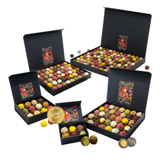 Luxe Chocoladebox 35 Stuks Handgemaakte Truffels diverse maten