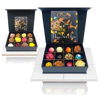 Chocolade makelaarsgeschenk voor sleuteloverdracht