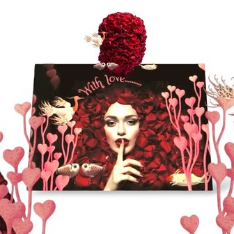love Brievenbus chocolade cadeau met 15 bonbons en truffels als romantische verrassing