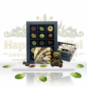 Luxe vegan chocoladecadeau per post van Chocoseum truffel