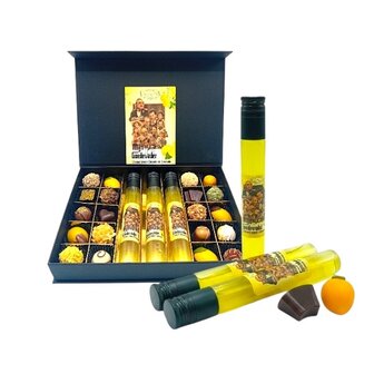 Godfather Limoncello Chocoladebox Godfather Limoncello cadeau limoncello chocolade cadeau prestige limoncello cadeau chocolade 