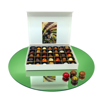 Luxe vegan Happy Winter chocolade box - keuze uit 6 maten vanaf