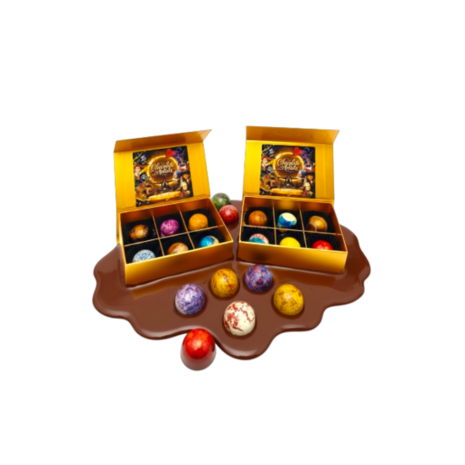 Artist Collection Chocoladeboxje &ndash; 6 kunstzinnige Bonbons