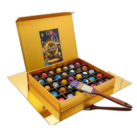 Artist chocolade bonbons in luxe box ge&iuml;nspireerd op kunst en design