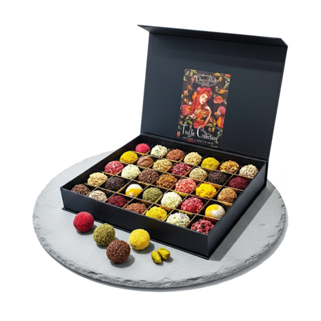Luxe Chocoladebox 35 Stuks Handgemaakte Truffels exclusief cadeau