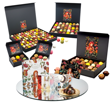 Luxe Chocoladebox 35 Stuks Handgemaakte Truffels met brochure