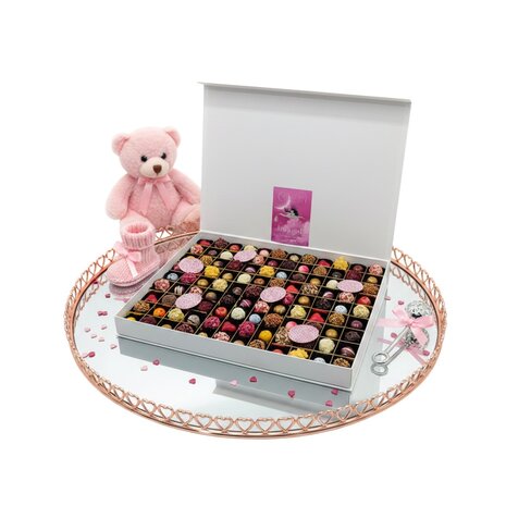 meisje kraamcadeau chocolade luxe pakketten