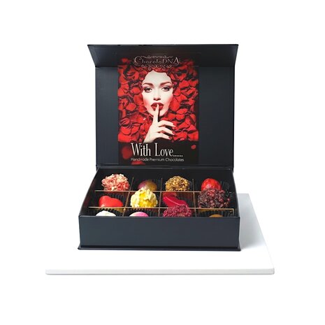 ❤️Liefdes Chocolade Cadeau &ndash; 12 Bonbons & Truffels