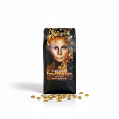Vergulde biologische koffie LaDNA GOLD van Chocoseum