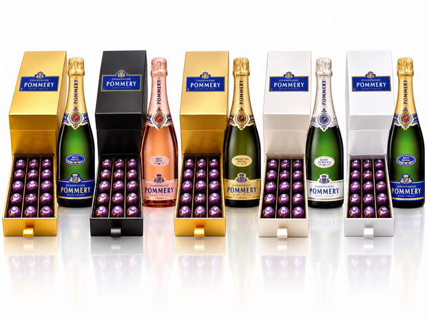 Pommery Champagne Royal brut Giftbox soorten